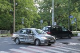 Wrocław: Wypadek hondy i forda na Mickiewicza. Słowacka turystka trafiła do szpitala (ZDJĘCIA)