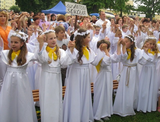 W sobotę do Sokółki przyjechało ponad 2 tysiące dzieci z archidiecezji białostockiej.