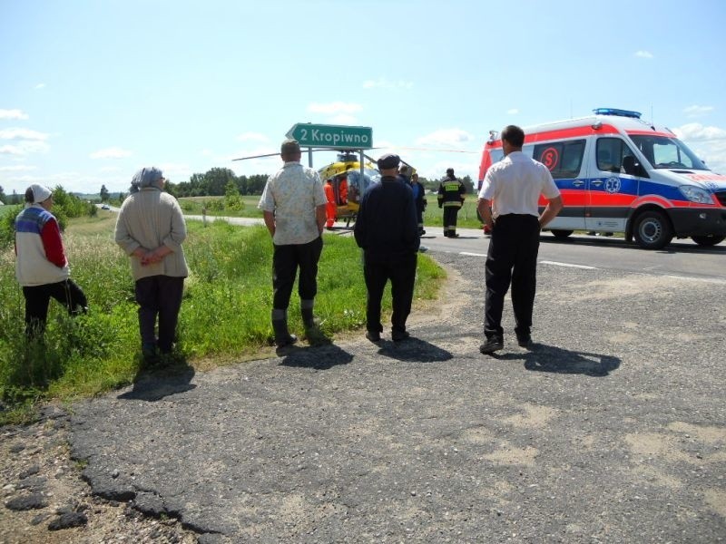 Zablokowana droga 673 Dąbrowa Białostocka - Lipsk