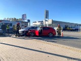 Wypadek w Opolu. Na ul. Wspólnej zderzyły się dwa samochody osobowe. Zawinił kierowca toyoty