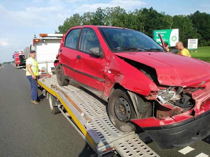 Na autostradzie A1 pomiędzy węzłami Żory i Świerklany...