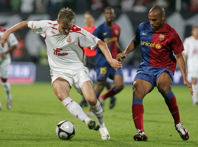 26 sierpnia 2008 - III runda Eliminacji Ligi Mistrzów, 2. mecz. Wisła Kraków 1:0 FC Barcelona