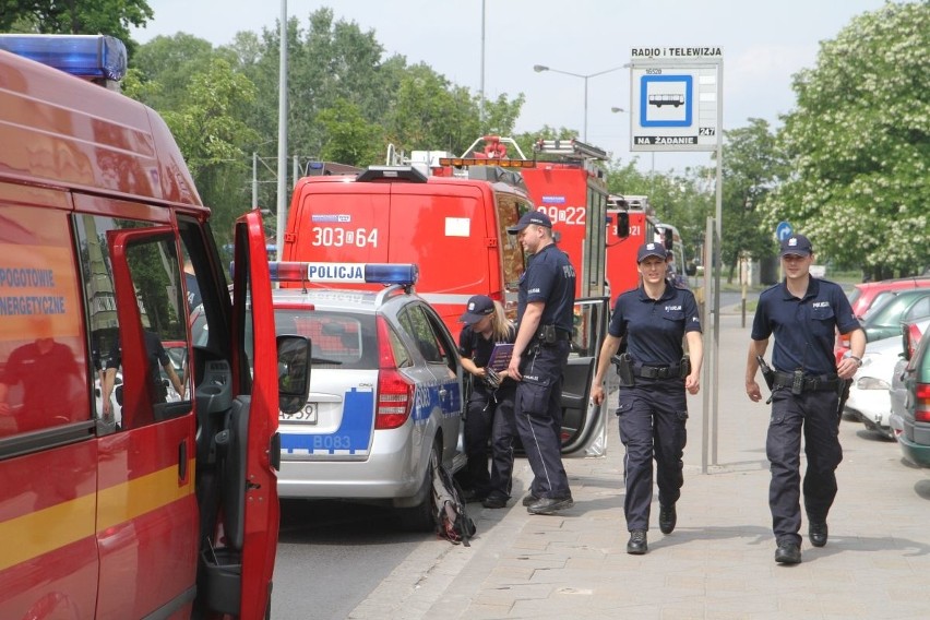 Alarm bombowy w budynku Telewizji Polskiej przy ul....