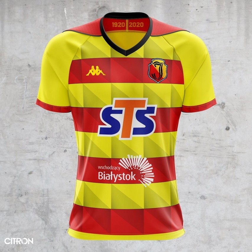 Jagiellonia Białystok zmienia sponsora technicznego. Kappa w miejsce Errea. Jest nowy projekt koszulki meczowej [ZDJĘCIA, GRAFIKI]