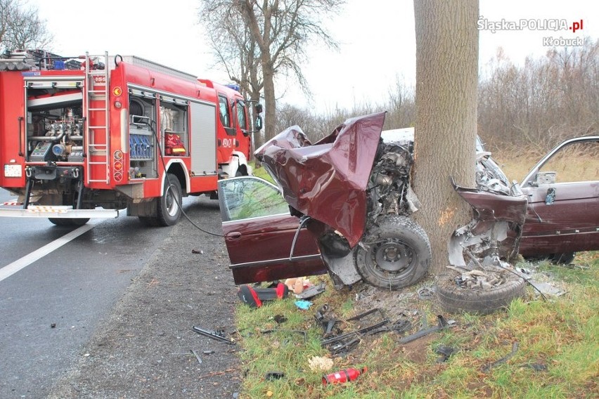 Wypadek bmw w Kłobucku