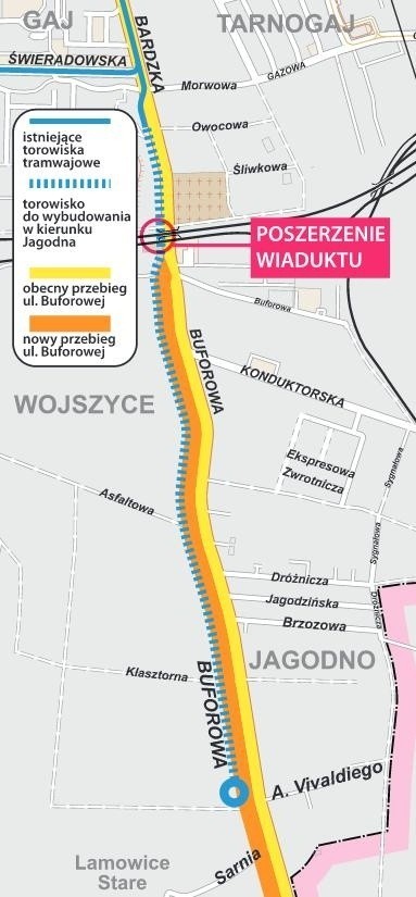 Wrocław: Którędy pojedzie tramwaj na Jagodno? Linia na razie nie ma potencjału? (MAPA)