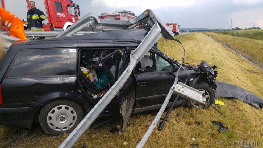 Wypadek na 257. km A4 w powiecie krapkowickim.