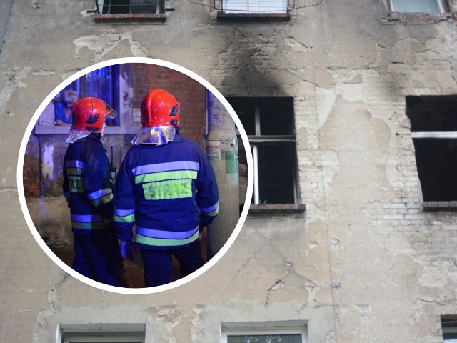 Strażacy z ogniem walczyli prawie 3 godziny. Do tragicznego pożaru doszło na ul. Kościuszki w kamienicy na drugim piętrze.