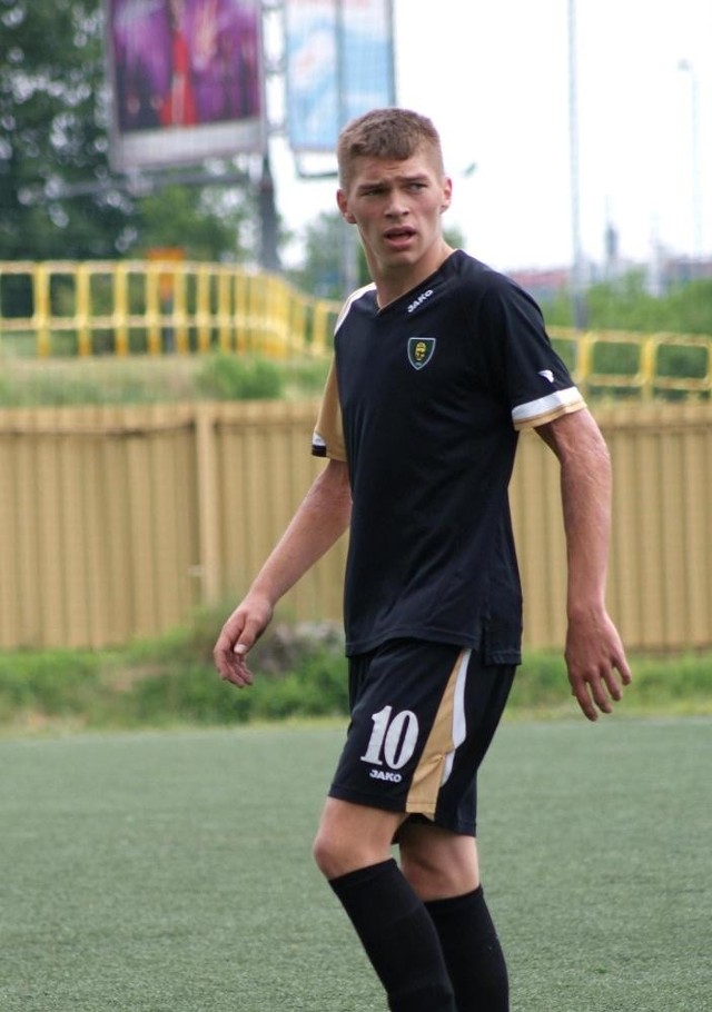 Adam Toszek, zawodnik drużyny juniorów GKS Katowice