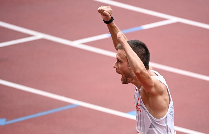 Michał Derus zdobył srebrny medal w biegu na 100 metrów.