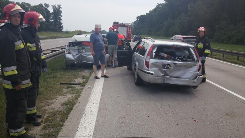 Wypadek na autostradzie A4, 25.07.2015