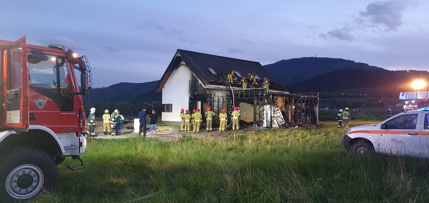 Pożar domu w miejscowości Godziszka