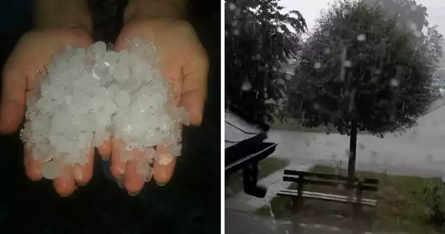 Burza z gradem przeszła nad pow. chrzanowskim, 16.06.2022