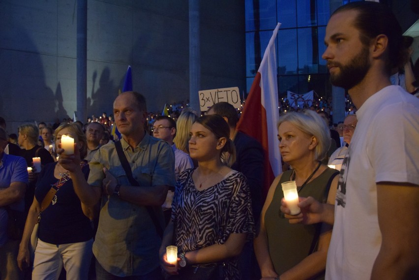 Czwartkowy protest przed Sądem Okręgowym w Katowicach