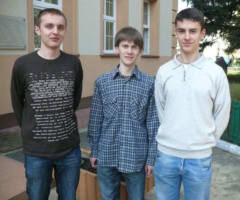 Trzej humaniści (od lewej): Michał Kowalski, Dominik Suska,...