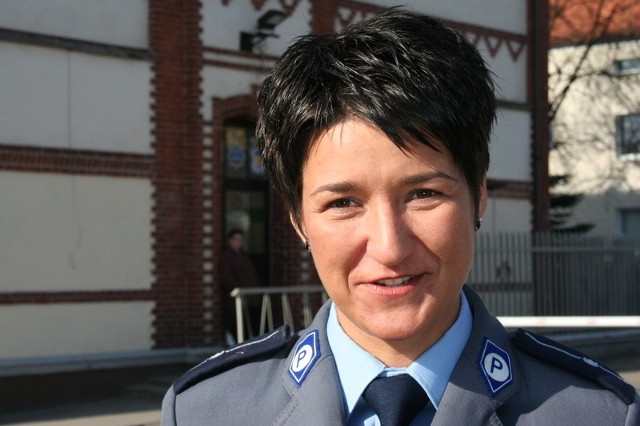 Agnieszka Sobieralska, oficer prasowy KPP w Chełmnie
