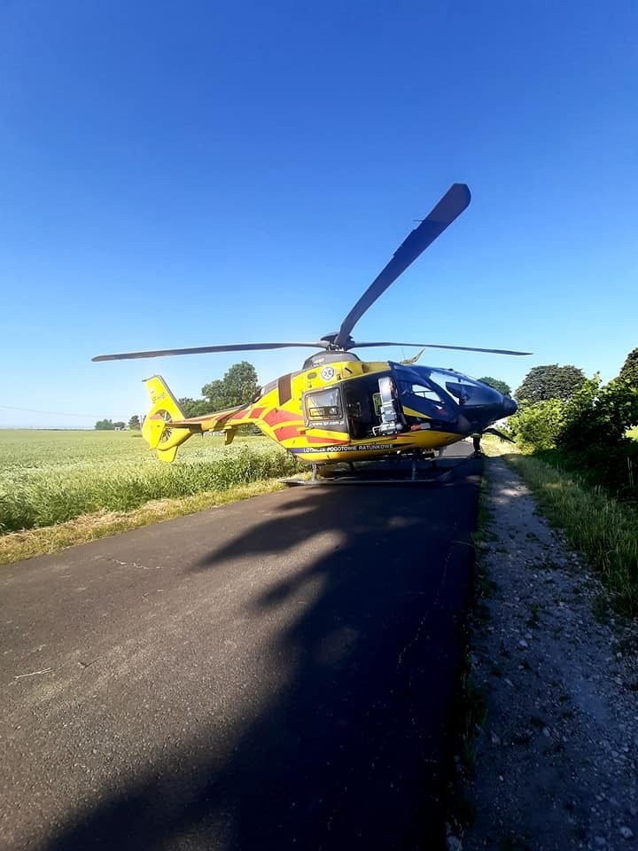 Jedna osoba została przetransportowana do szpitala...