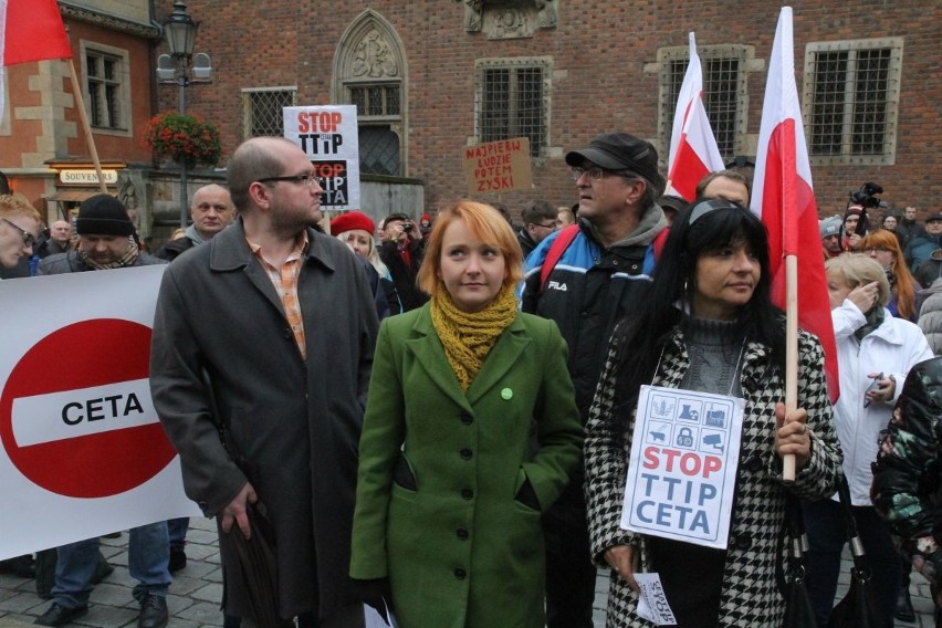 Protest na Rynku przeciwko TTIP i CETA