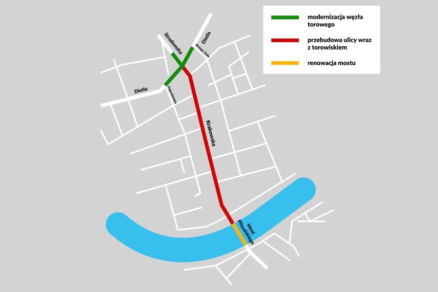 Plan przebudowy ul. Krakowskiej