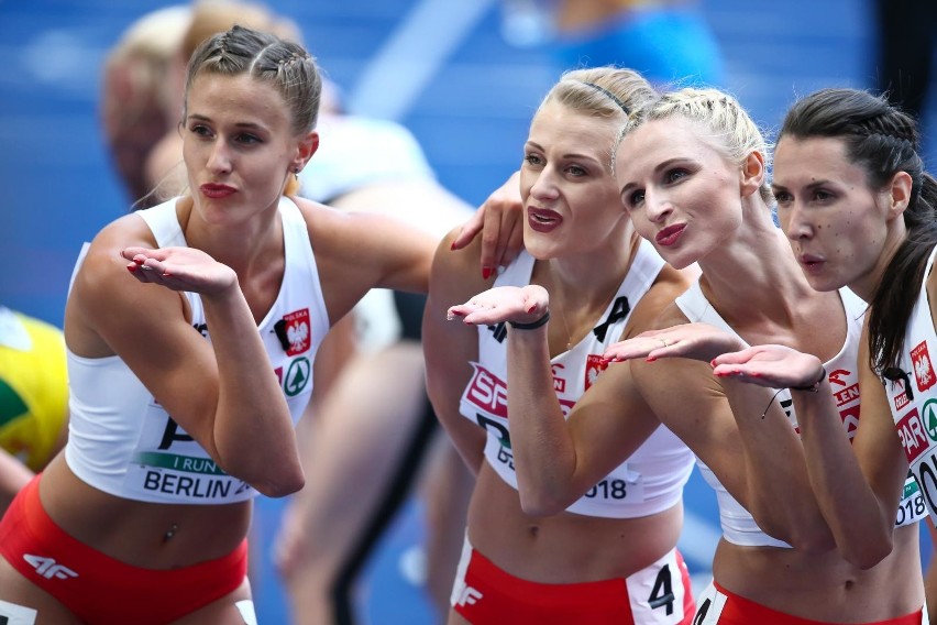 Sztafeta 4x400 m w składzie Natalia Kaczmarek (pierwsza od...