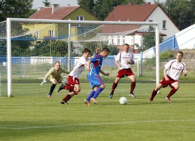 Migawka z meczu Pogoń - Polinia.