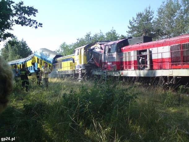 Zderzenie pociągów w Korzybiu