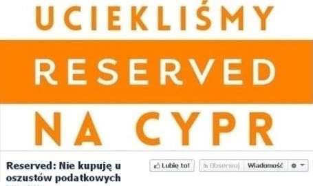 Marka Reserved w opałach. Internauci oburzeni polityką firmyFanpage internautów na Facebooku jeszcze przed jego zamknięciem.