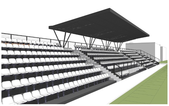 Tak po modernizacji będzie się prezentował stadion i nowy budynek klubowy Górnika Radlin.