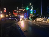 Tarnowskie Góry: Wypadek na DK76. Doszło do zderzenia czołowego dwóch samochodów osobowych 