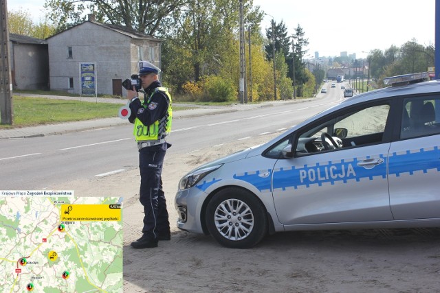 Policjanci w ciągu ostatnich trzech tygodni skontrolowali 326 pojazdów z których 191 kierowców przekroczyło dopuszczalną prędkość.