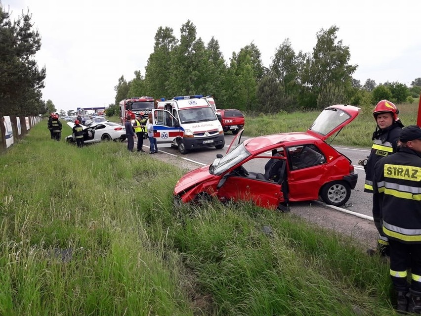 Wypadek na ulicy Radomskiej w Wierzbicy.