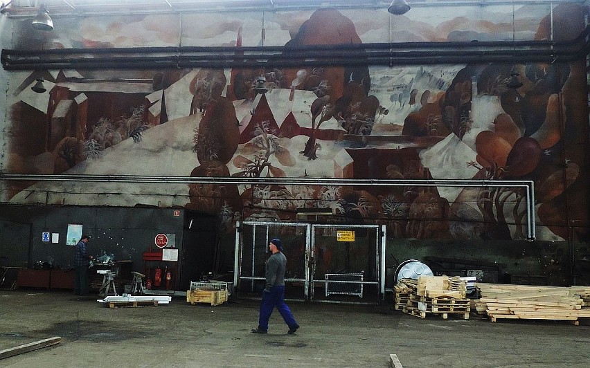 Największe malowidło ścienne w Inowrocławiu znajduje się w... cynkowni "Inofamy" [zdjęcia]