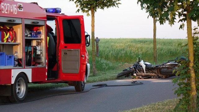 Wypadek w Chrustowie. Motocykl zderzył się z rowerem. Nie żyje 12-letni chłopie