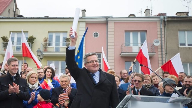 Prezydent Bronisław Komorowski podczas jednej z wizyt w Białymstoku