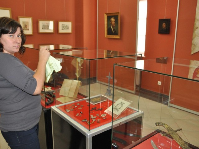 Ekspozycja powstaniowa zajęła sale na parterze muzeum.