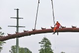 Wrocław: Wielki dźwig usuwał gazociąg znad rzeki