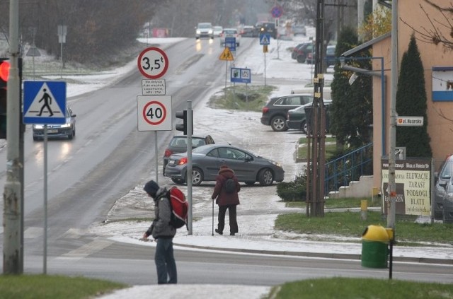 Zaśnieżone okolice telegrafu w Kielcach