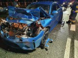 Wypadek w Golasowicach: Kierowca BMW stracił panowanie nad rozpędzonym samochodem