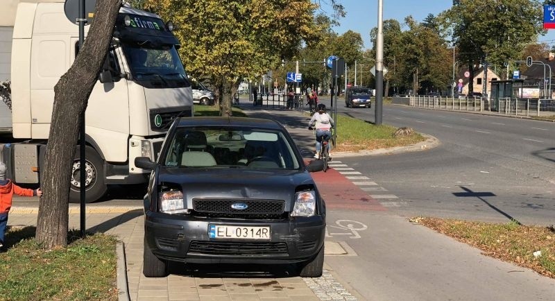 Zderzenie na ul. Pabianickiej