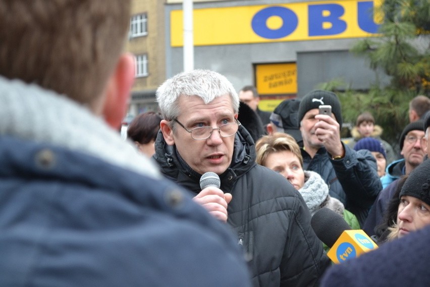 Janusz Palikot w Zabrzu. Pomoże zwolnionym pracownikom? [ZDJĘCIA]