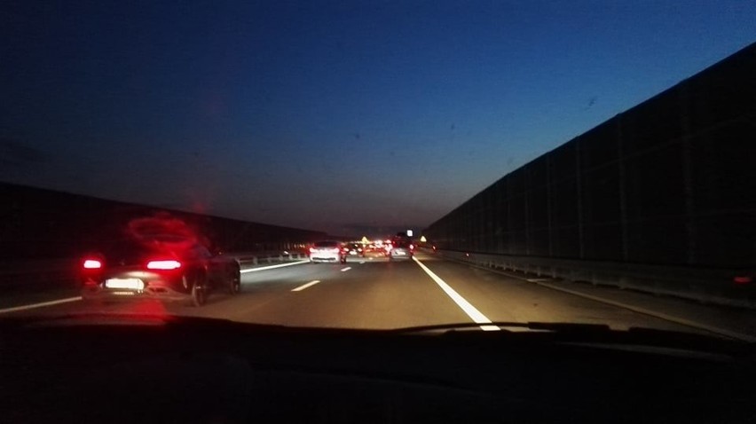 Autostrada A4. Ogromny korek od Bochni w kierunku Krakowa