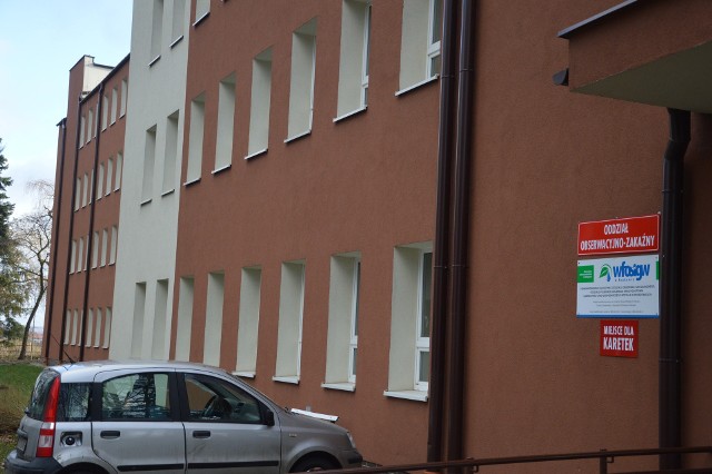 Blok zakaźny szpitala w Proszowicach