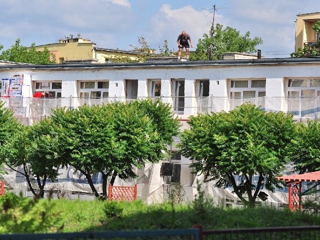 Firma Walbud z Tarnobrzega prowadzi prace termomodernizacyjne przy Przedszkolu numer 3 w Tarnobrzegu.