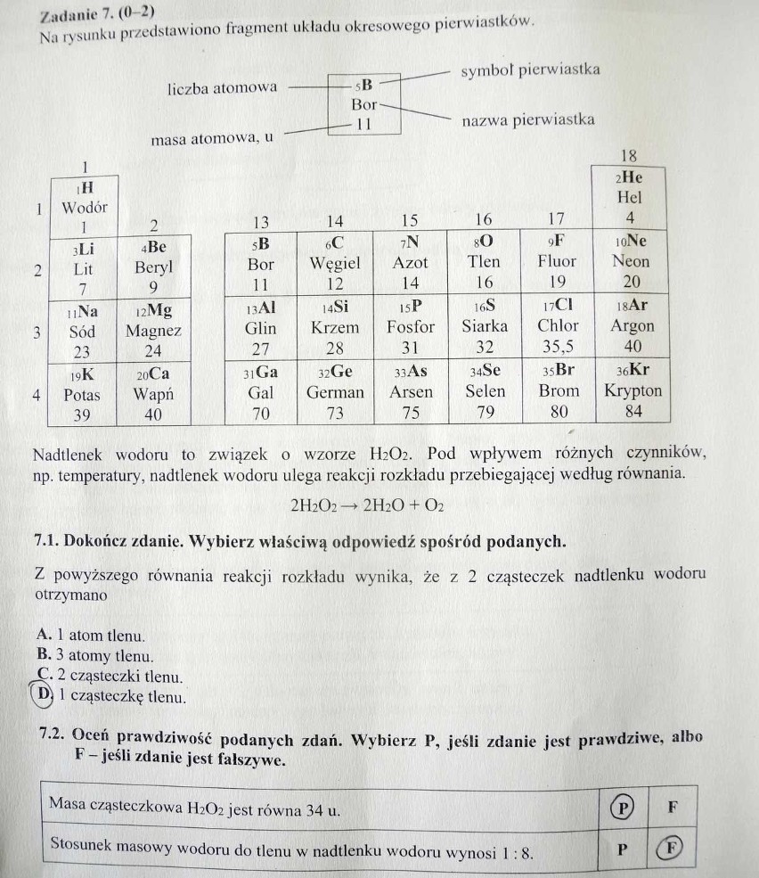 Egzamin gimnazjalny 2016 z przyrody - ODPOWIEDZI, ARKUSZ