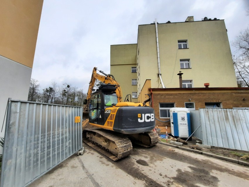 Rozbudowa szpitala powiatowego w Kluczborku.