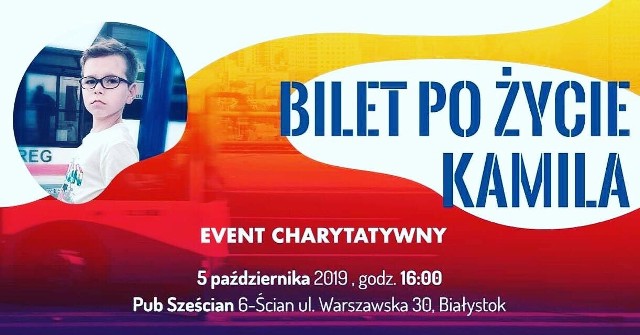 W sobotę (5 października) w pubie 6-ścian przy ul. Warszawskiej 30 odbędzie się event charytatywny. Cały dochód z imprezy zostanie przekazany na pomoc Kamilowi. Impreza rozpocznie się o godz. 16.  