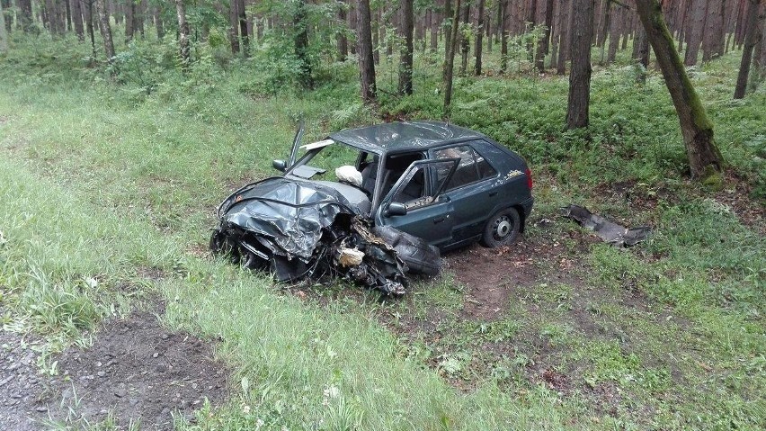 Kolejny wypadek na DK11 koło Sierakowa Śląskiego. Tym razem...