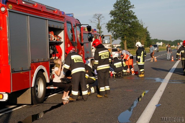 Trzy osoby poszkodowane w wypadku na obwodnicy Opola.