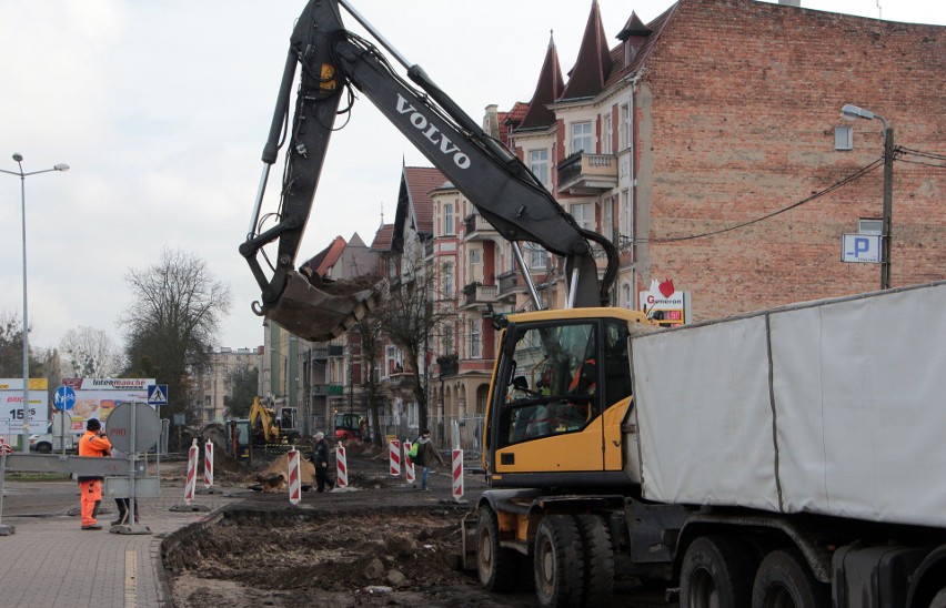 Remont ulicę Rapackiego w Grudziądzu rozpoczął się pod...