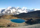 Szwajcaria. Gornergrat - kolej zębata w cieniu Matterhornu 